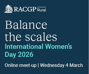 RACGP Rural International Womens Day online member meet-up