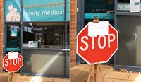 A patient passing a prominent sign stating that anyone with respiratory symptoms should not enter was a tipping point for Narrabeen Family Medical.