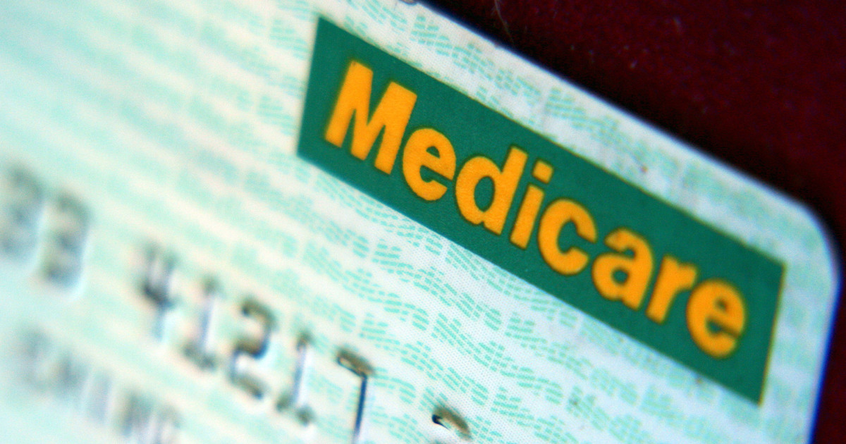 Close up of Medicare card
