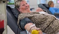 After battling lung cancer, 75-year-old Mary Ransom is back donating blood. (Image: Supplied)
