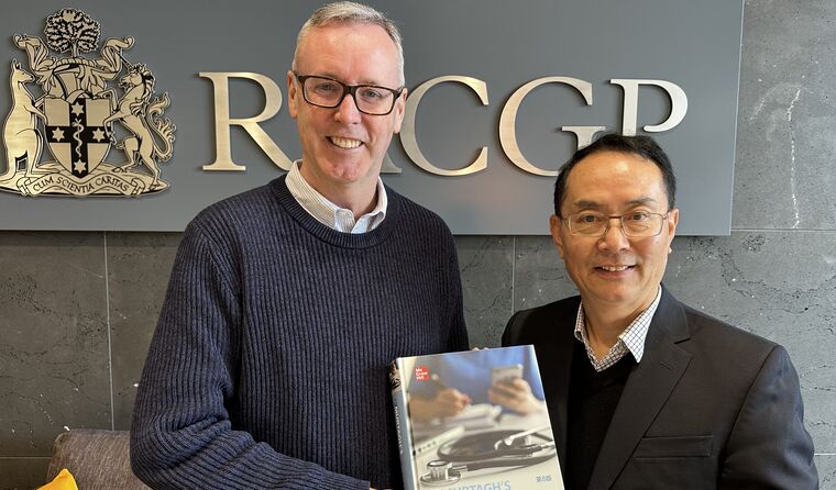 RACGP CEO Paul Wappett and Prof Hui Yang