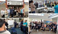 The group took part in a session with the Dubbo Royal Flying Doctor Service, a clinic tour of the Wellington Aboriginal Corporation Health Service, and small group learning activities.