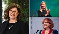 RACGP President Dr Nicole Higgins, Chair Dr Lara Roeske, and past President Adjunct Professor Karen Price.