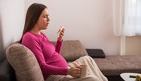 Pregnant woman with flu-like symptoms
