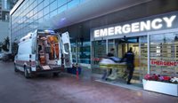 Hospital emergency department entrance