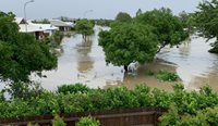 ‘As a GP living and working in Idalia, one of the epicentres of the flood zone, my suburb, my patients and my community were hit hard. My medical practice and home flooded,’ Dr Clements wrote.