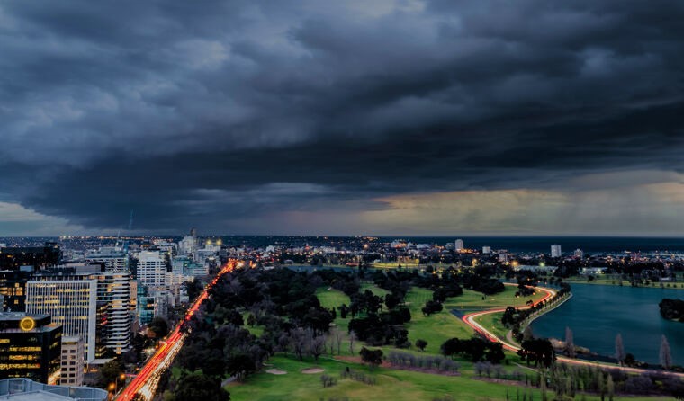 Thunderstorm over Melbourne