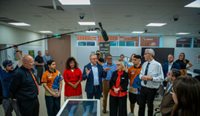 Prime Minister Anthony Albanese tours the Centre for Better Health Futures in Darwin. (Image: CDU)