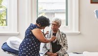 GP consult with older lady