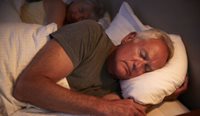 Old man sleeping