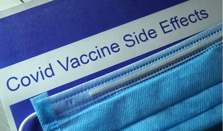 COVID vaccination side effect form. 