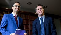 NSW Treasurer Daniel Mookhey and Premier Chris Minns ahead of the 2024–25 state budget. (Image: AAP)