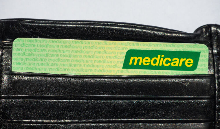 A wallet with a Medicare card.