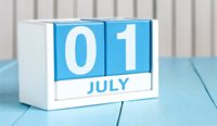 1 July calendar