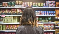 Woman in supermarket
