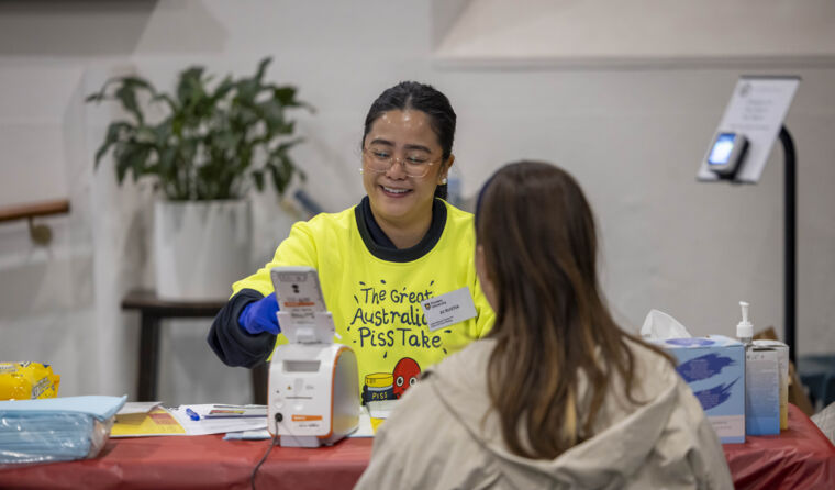 The launch of the 'Taking the Piss’ campaign