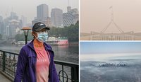 Melbourne, Sydney and Canberra all experienced compromised air quality through the bushfires. (Images: AAP)