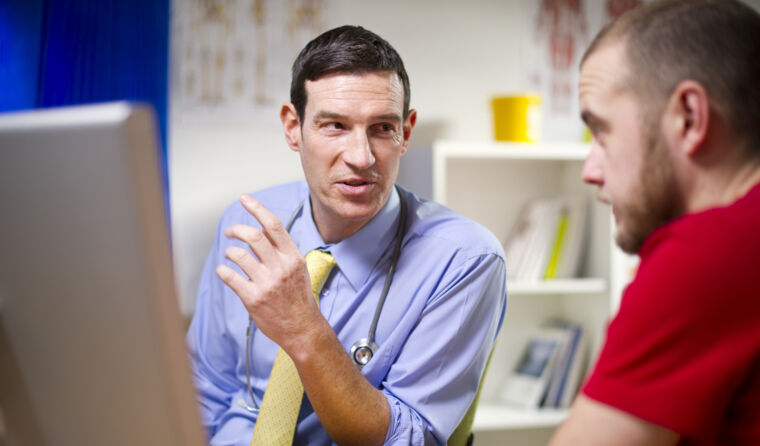 GP with male patient