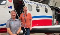 RACGP Rural Chair Dr Michael Clements with Dr Amanda Bethell from the Royal Flying Doctor Service.