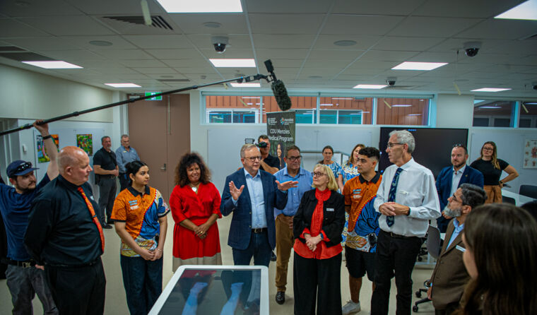 Anthony Albanese at Charles Darwin University.