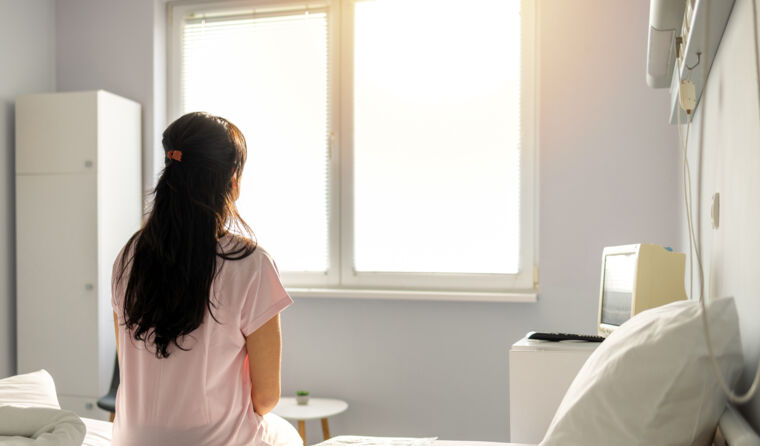 Woman after miscarriage