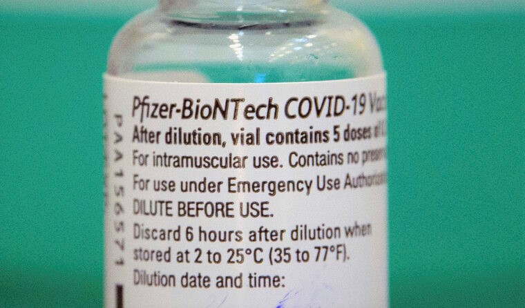 Pfizer/BioNTech vaccine vial