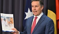 Federal Health and Aged Care Minister Mark Butler at a press conference launching the Strengthening Medicare Taskforce report. (Image: AAP)