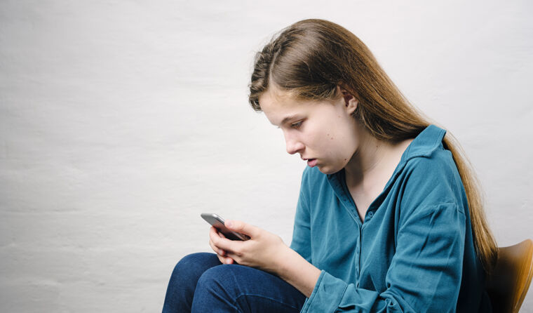 young person, depression, phone