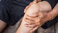 Knee suffering osteoarthritis