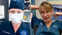 L–R: Dr Kat McLean and Dr Wendy Burton take all necessary precautions when treating patients for coronavirus.