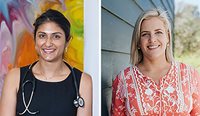 Dr Preeya Alexander (left) and Dr Emily Amos have both experienced the overarching medical culture of needing to put work before all else.