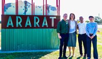 From left: RACGP President Dr Michael Wright, RACGP Victoria Chair Dr Anita Muñoz, Victoria Co-Deputy Chair Dr Aadhil Aziz, and State Faculty Manager Ally Francis. 
