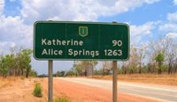 Katherine road sign