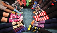 People all over Australia showed off their crazy socks to raise awareness of doctors’ mental health.