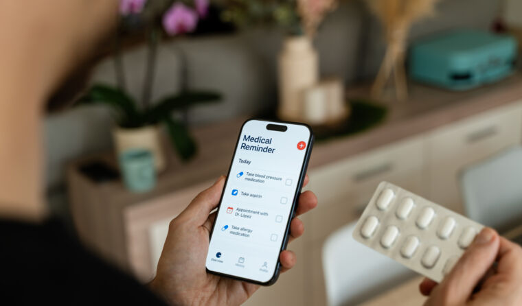 Phone app and pills