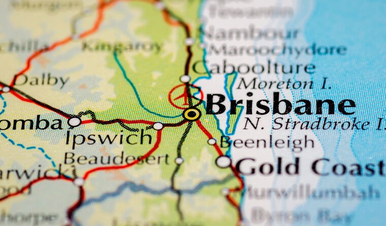 A map of Brisbane.