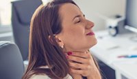 A persistent sore throat could be a sign of laryngeal cancer.