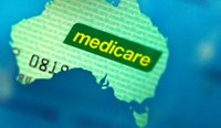 Medicare in map of Australia