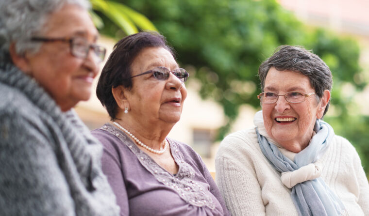 Happy older women