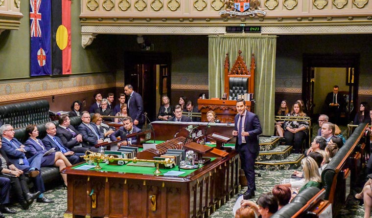 Alex Greenwich in parliament