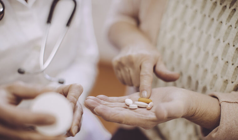 Patients showing medication to GP