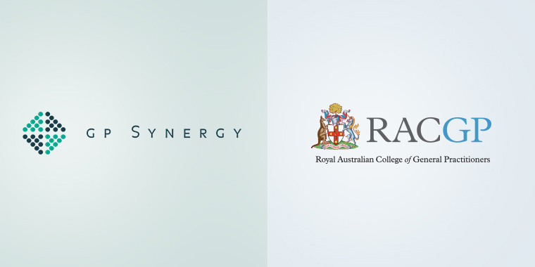 The RACGP and GP Synergy logos, side by side.