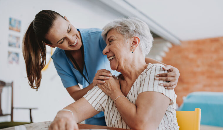 GP helping a patient.