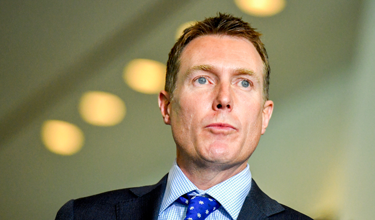 Social Services Minister Christian Porter said the the Federal Government is not ‘abandoning drug testing’. Image: AAP/Mick Tsikas