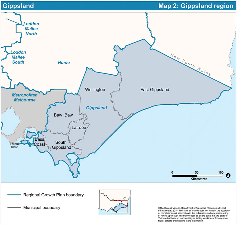 Figure 1. Map of Gippsland, Victoria, Australia19