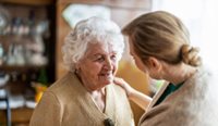 Woman with older lady.