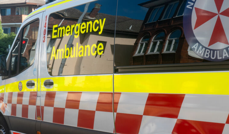 An ambulance.