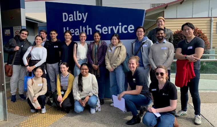 Group of GPs outside Dalby Health.