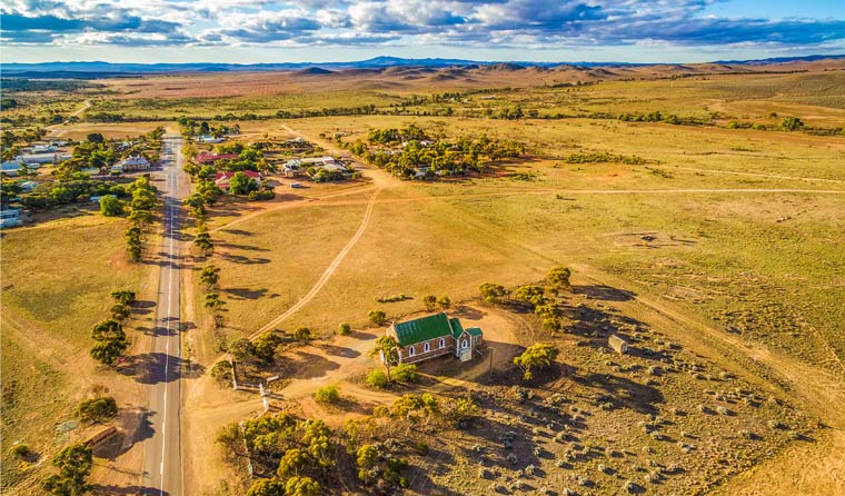 Property in rural Australia.