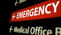 Hospital emergency department sign